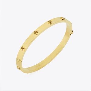 Tory Burch Gold MILLER STUD HINGE BRACELET, 5MM